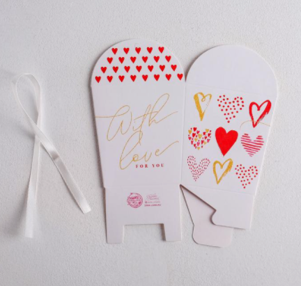 4527030 &quot;With love&quot; бонбоньерка 7,5х8х7,5 см