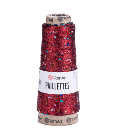 Paillettes (Yarnart) 8006 вишневый, пряжа 50г
