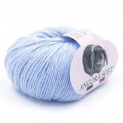 Angora Soft (Kutnor) 7331 яркий голубой, пряжа 25г