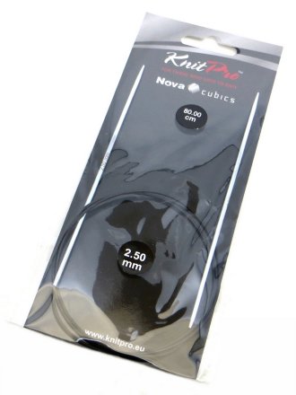 12191 Nova Cubics KnitPro спицы круговые 2.5 мм 80 см